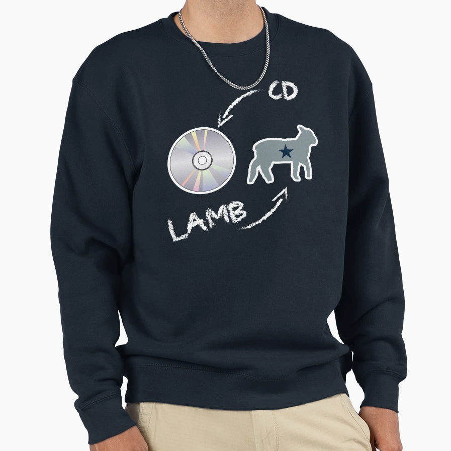 Cd Lamb Sweatshirt - Unique Graphic Men Women - T-Shirt, Sweatshirt, Hoodie
