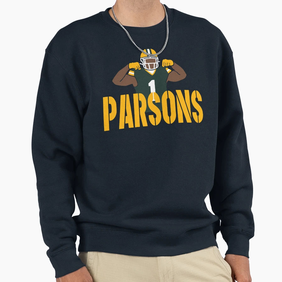 Parsons 1 Green Bay Football Sweatshirt - Minimalist Print Men Women - T-Shirt, Sweatshirt, Hoodie