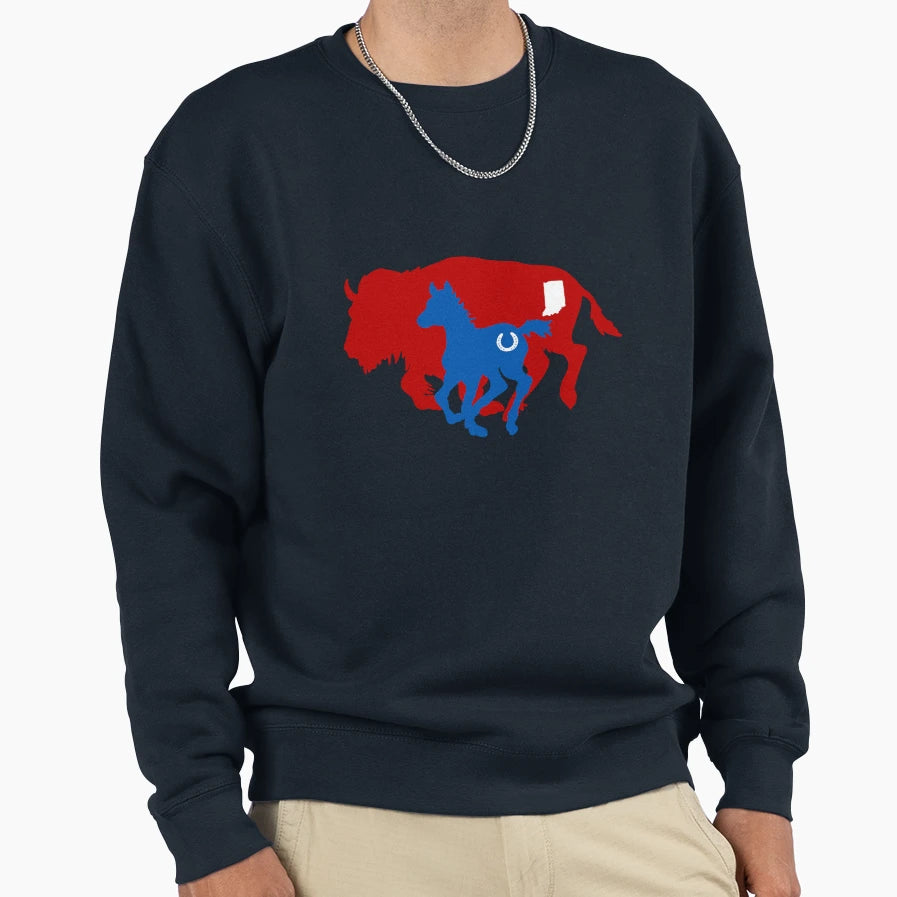 Indiana Stampede Sweatshirt - Custom Art Print Unisex - T-Shirt, Sweatshirt, Hoodie