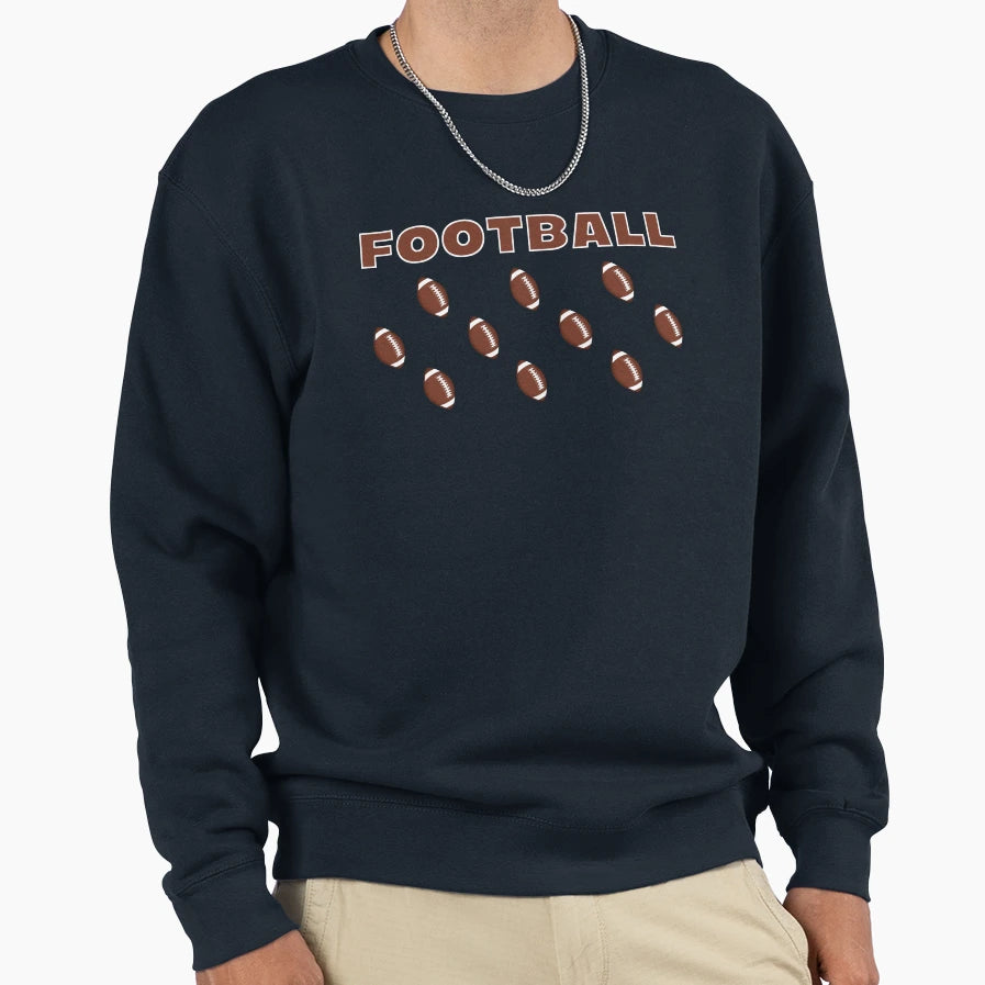 Football Sweatshirt - Casual Everyday Wear Unisex - T-Shirt, Sweatshirt, Hoodie