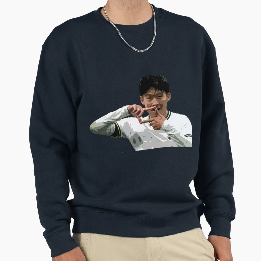 Son Heung Min Sweatshirt - Minimalist Print for Adults - T-Shirt, Sweatshirt, Hoodie