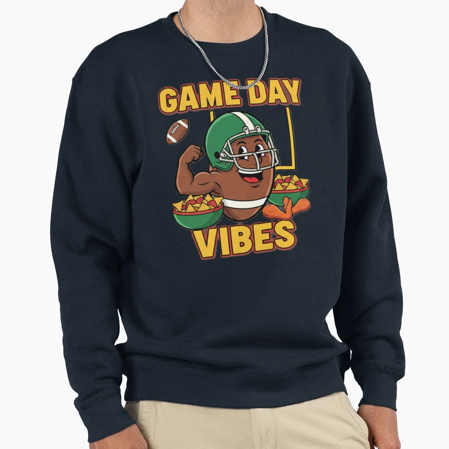 Game Day Vibes Sweatshirt - Unique Graphic for Adults - T-Shirt, Sweatshirt, Hoodie
