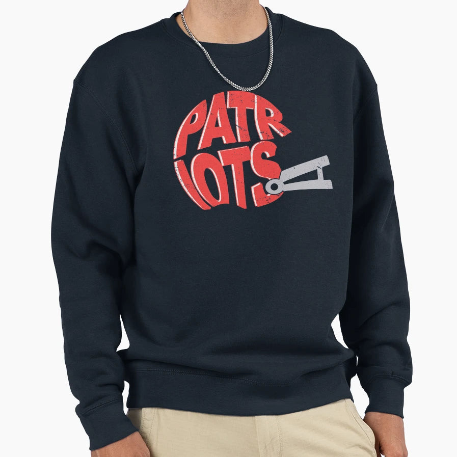 Pat Helmet Sweatshirt - Minimalist Print Unisex - T-Shirt, Sweatshirt, Hoodie