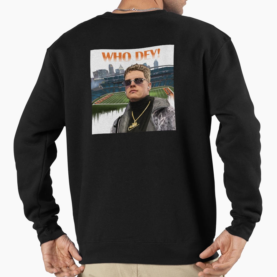 Mvp Burrow Sweatshirt - Minimalist Print Unisex - T-Shirt, Sweatshirt, Hoodie