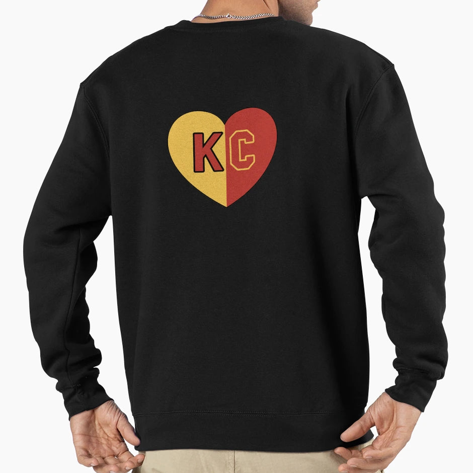I Love Kansas City Kc Heart Sweatshirt - Aesthetic Graphic Men Women - T-Shirt, Sweatshirt, Hoodie