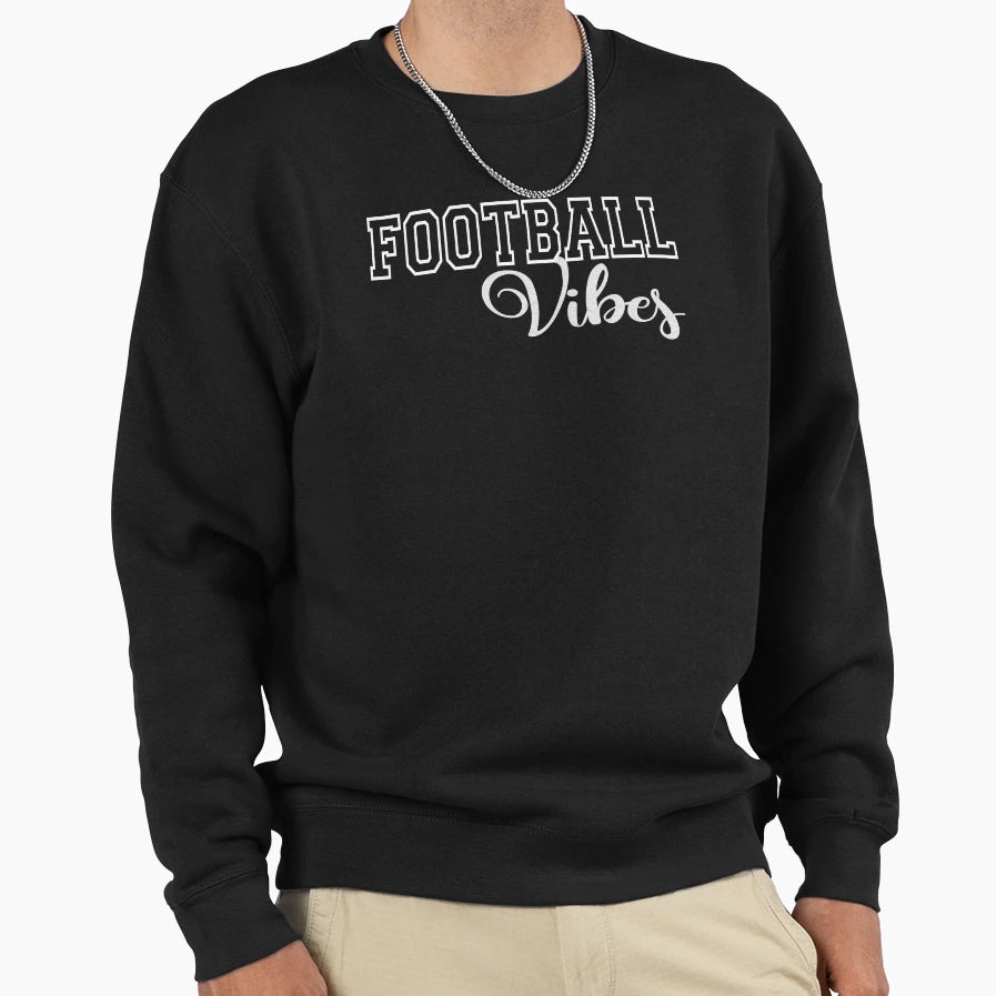 Football Vibes Sweatshirt - Minimalist Print for Adults - T-Shirt, Sweatshirt, Hoodie
