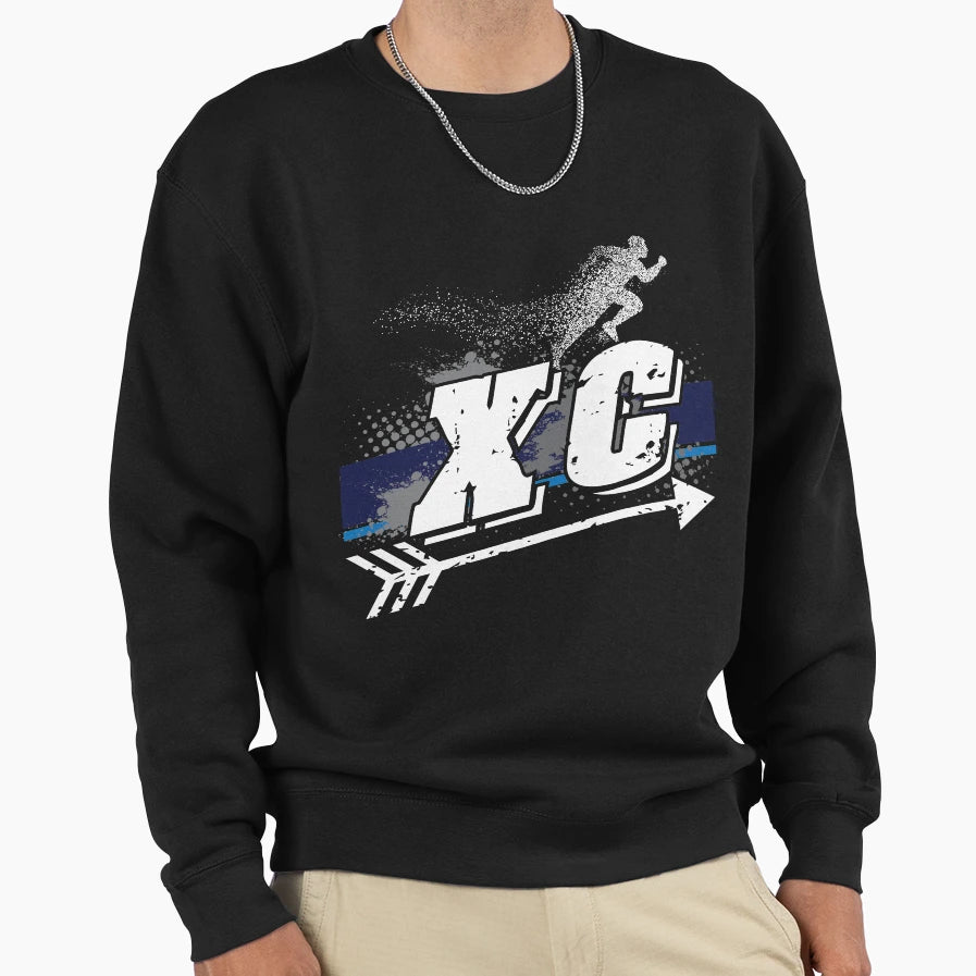 Xc Cross Country Sweatshirt - Aesthetic Graphic Men Women - T-Shirt, Sweatshirt, Hoodie