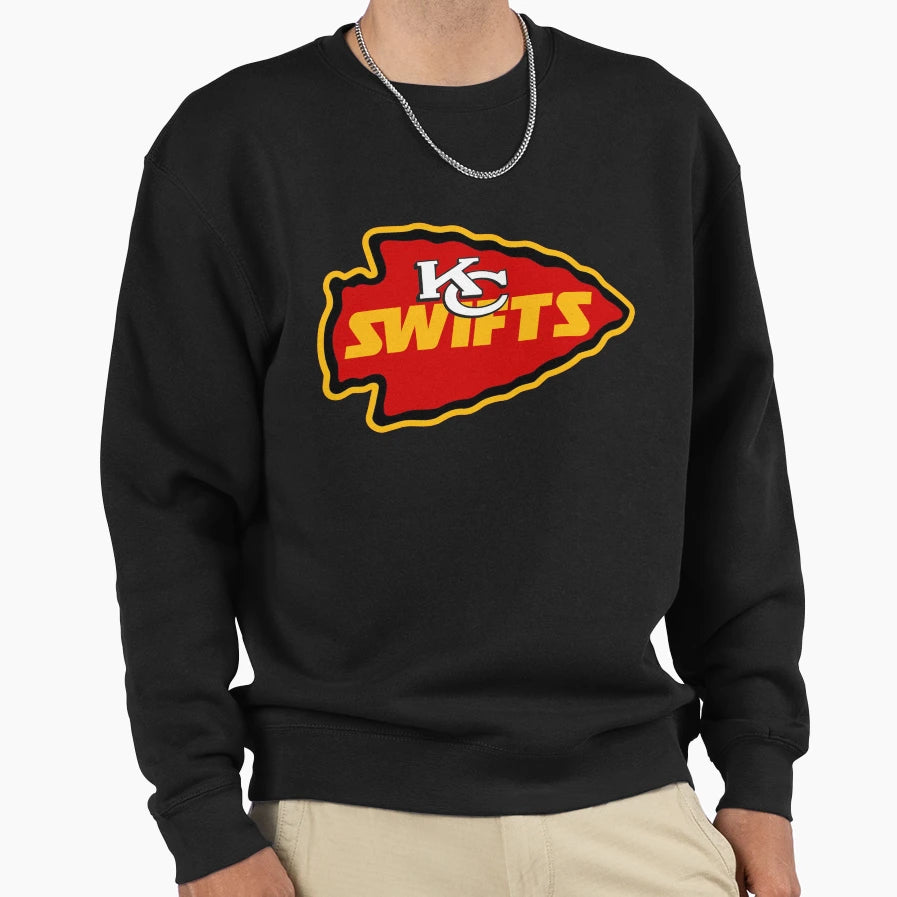 Kc Swifts Taylor Kelce Chiefs Sweatshirt - Novelty Apparel Unisex - T-Shirt, Sweatshirt, Hoodie