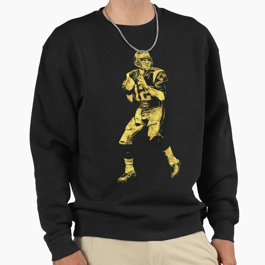 Unique Football Player Abstract Sweatshirt - Trendy Graphic Men Women - T-Shirt, Sweatshirt, Hoodie