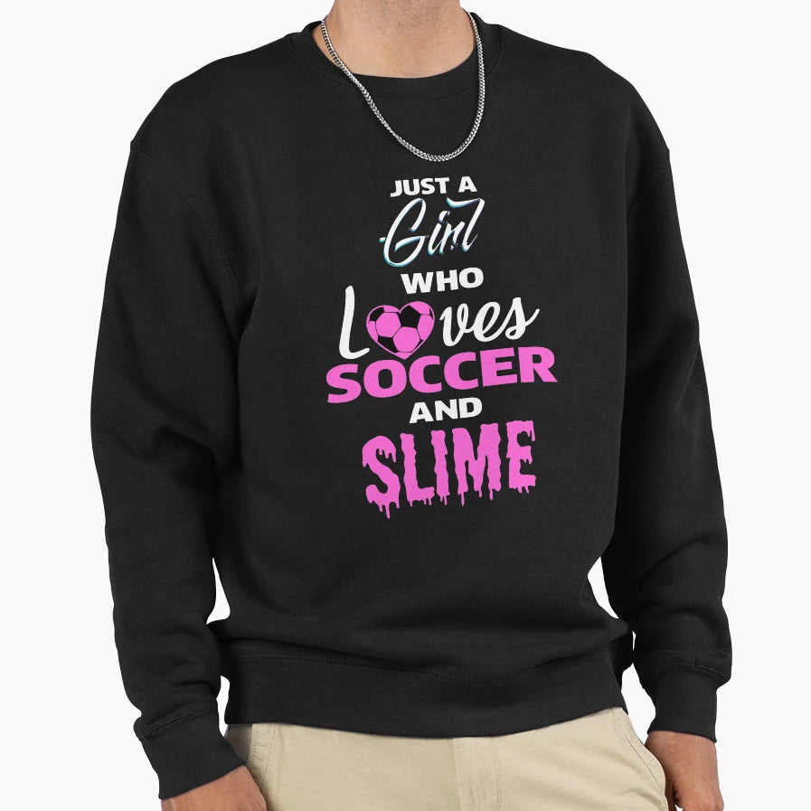 Just Who Loves Soccer And Sweatshirt - Casual Everyday Wear for Adults - T-Shirt, Sweatshirt, Hoodie