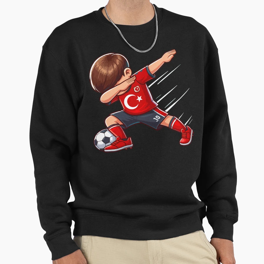 Turkish Dab Turkey Jersy Football Sweatshirt - Custom Art Print for Adults - T-Shirt, Sweatshirt, Hoodie