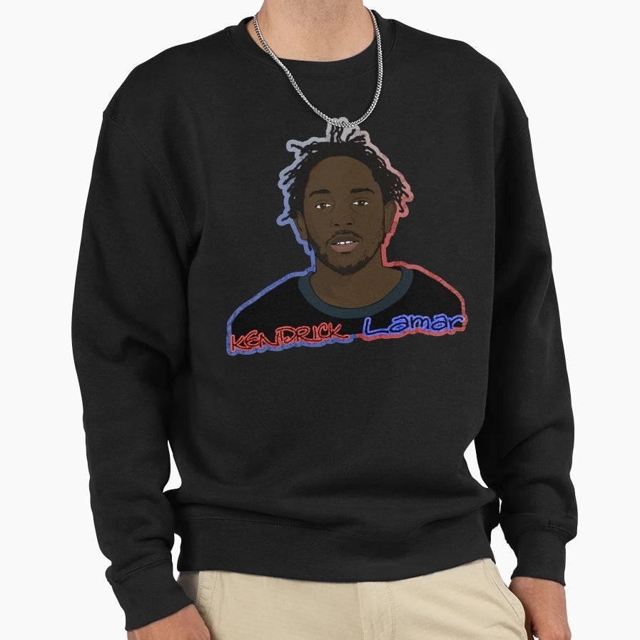 Kendrick Lamar Blue And Red Sweatshirt - Unique Graphic Men Women - T-Shirt, Sweatshirt, Hoodie