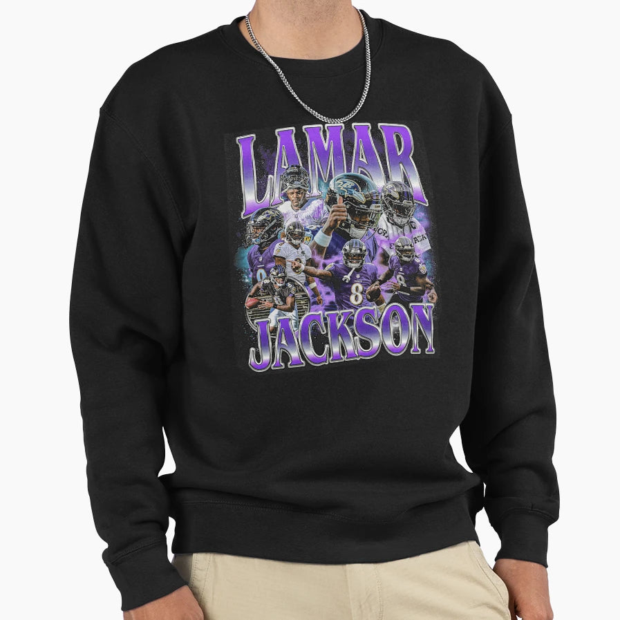 Lamar Bootleg Sweatshirt - Casual Everyday Wear Unisex - T-Shirt, Sweatshirt, Hoodie