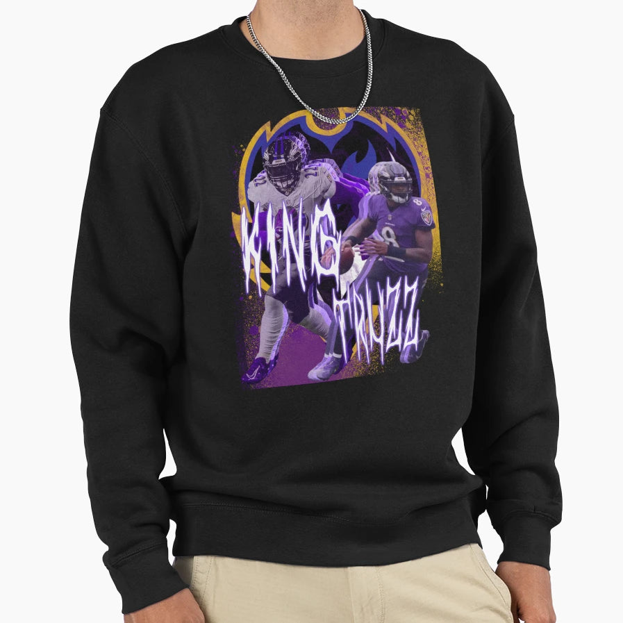 Raven Flock Sweatshirt - Minimalist Print Unisex - T-Shirt, Sweatshirt, Hoodie
