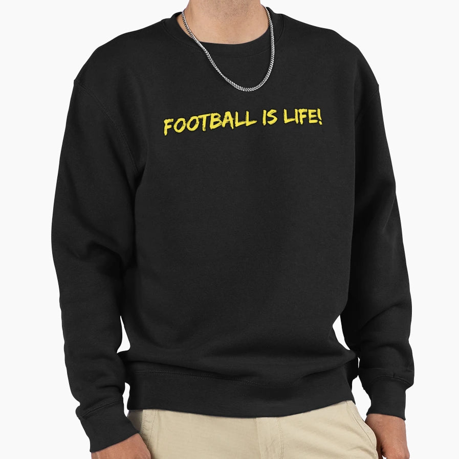 Football Is Life Sweatshirt - Aesthetic Graphic for Adults - T-Shirt, Sweatshirt, Hoodie