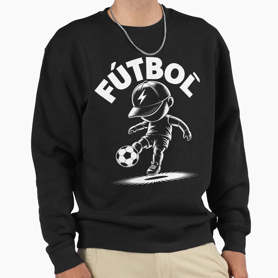 Futbol Character Football Sweatshirt - Custom Art Print for Adults - T-Shirt, Sweatshirt, Hoodie