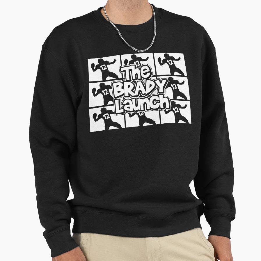 Brady Launch American Football Sweatshirt - Trendy Graphic Unisex - T-Shirt, Sweatshirt, Hoodie