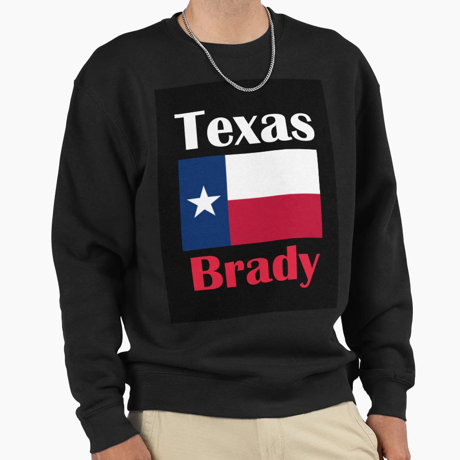 Brady Tx Sweatshirt - Unique Graphic for Adults - T-Shirt, Sweatshirt, Hoodie
