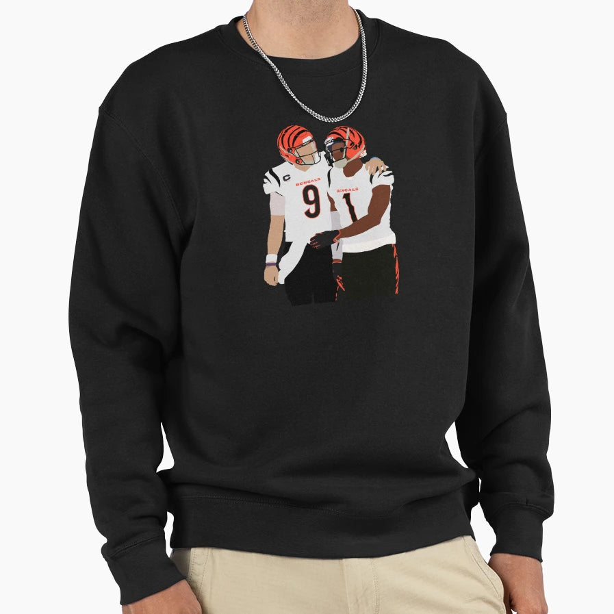 JB And Jamarr Chase Sweatshirt - Minimalist Print for Adults - T-Shirt, Sweatshirt, Hoodie