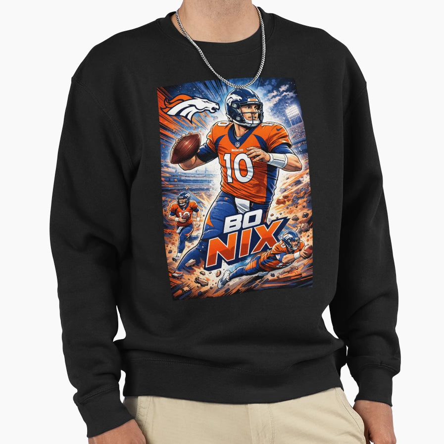Bo Nix Move Sweatshirt - Trendy Graphic for Adults - T-Shirt, Sweatshirt, Hoodie