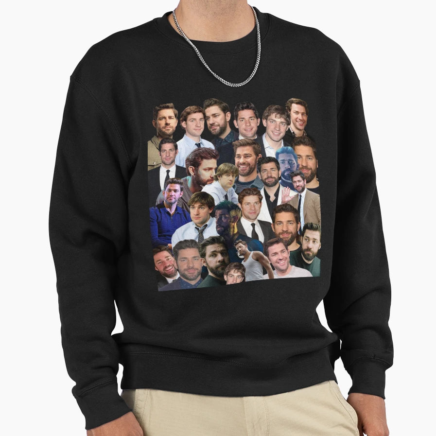 John Krasinski Photo Collage Sweatshirt - Graphic Print for Adults - T-Shirt, Sweatshirt, Hoodie