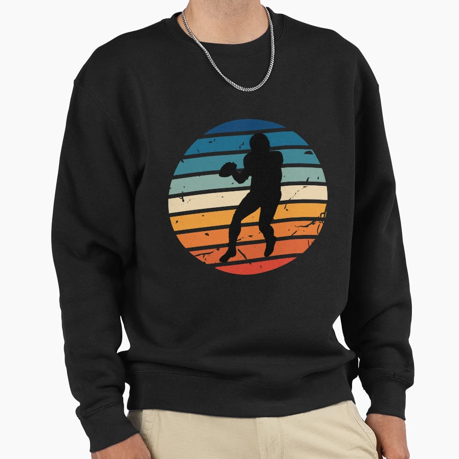 Funny Football And Football Player Sweatshirt - Streetwear Style Unisex - T-Shirt, Sweatshirt, Hoodie