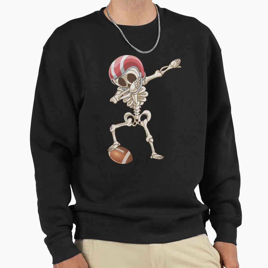 Football Skeleton Sweatshirt - Unique Graphic Men Women - T-Shirt, Sweatshirt, Hoodie