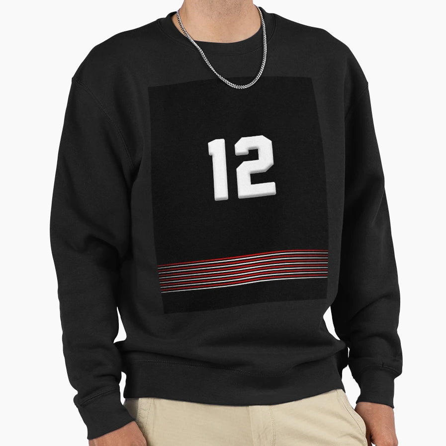Baseball Red Neon Jersey Lovers Sweatshirt - Streetwear Style for Adults - T-Shirt, Sweatshirt, Hoodie