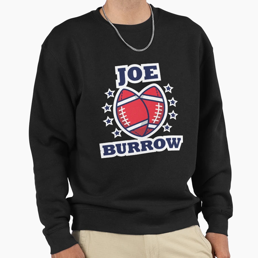 JB American Football Sports Love Sweatshirt - Unique Graphic Unisex - T-Shirt, Sweatshirt, Hoodie