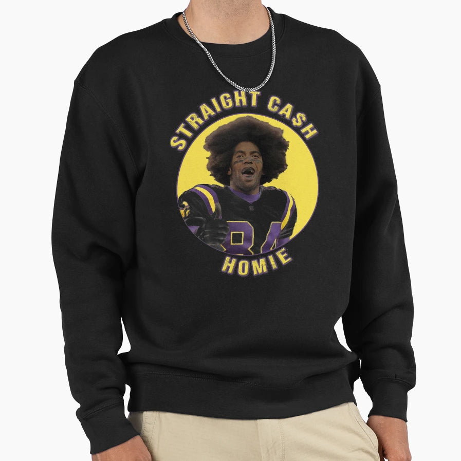 Randy Moss Straight Cash Homie Sweatshirt - Trendy Graphic for Adults - T-Shirt, Sweatshirt, Hoodie