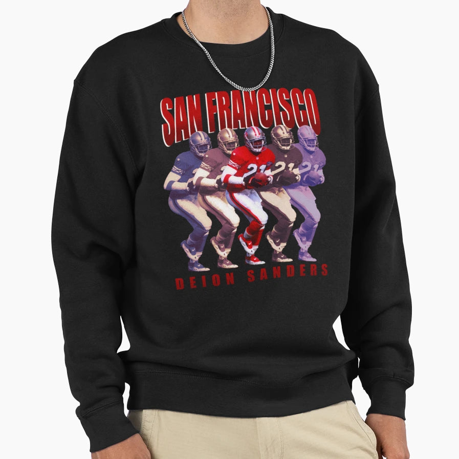 Deion Sanders Sweatshirt - Novelty Apparel for Adults - T-Shirt, Sweatshirt, Hoodie