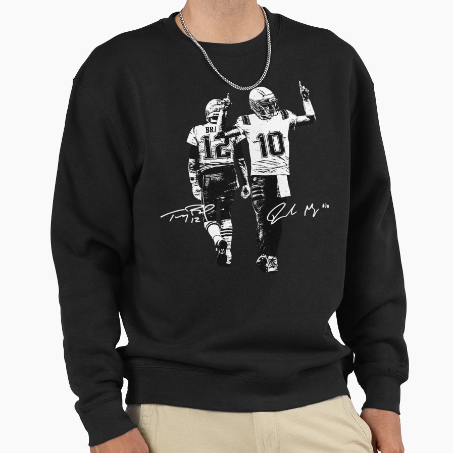 Drake Maye Tom Signature Football Sweatshirt - Custom Art Print Men Women - T-Shirt, Sweatshirt, Hoodie