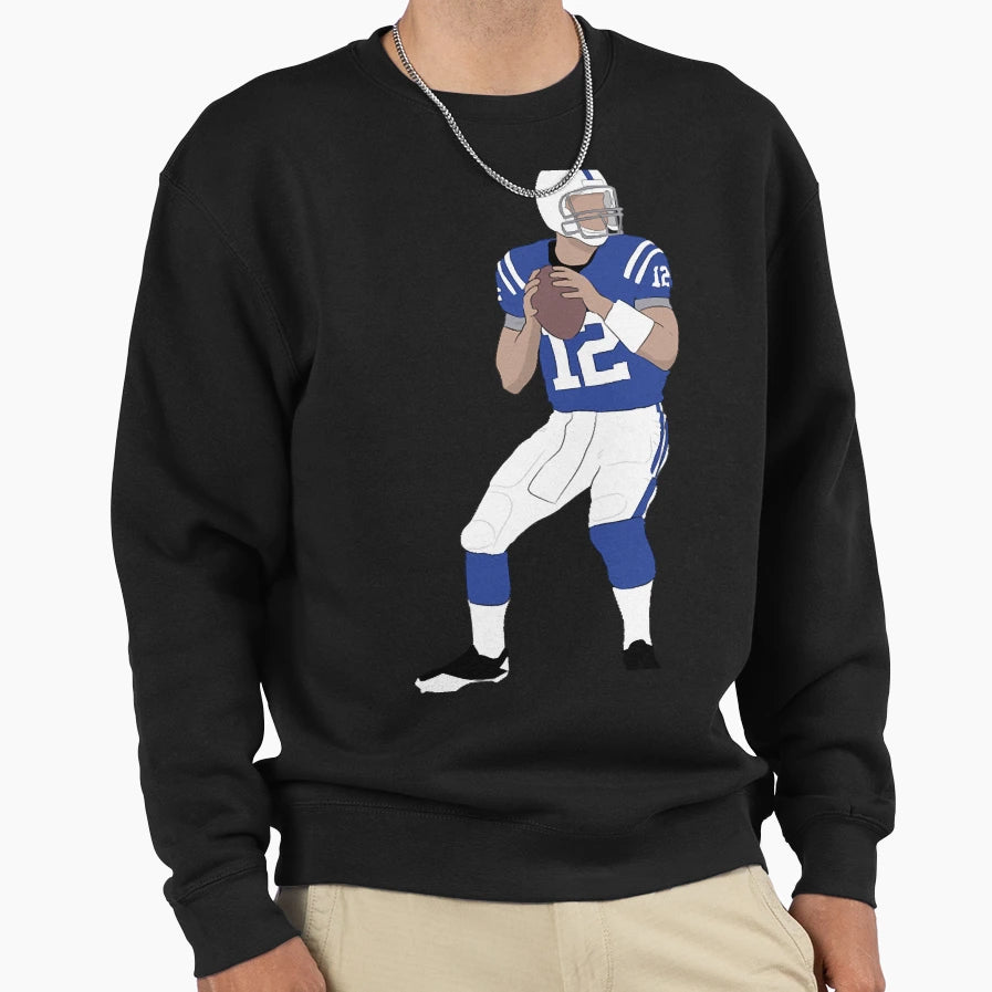 Andrew Luck Sweatshirt - Novelty Apparel for Adults - T-Shirt, Sweatshirt, Hoodie