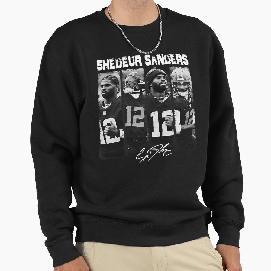Shedeur Sanders Shedeur Sanders Sweatshirt - Minimalist Print for Adults - T-Shirt, Sweatshirt, Hoodie