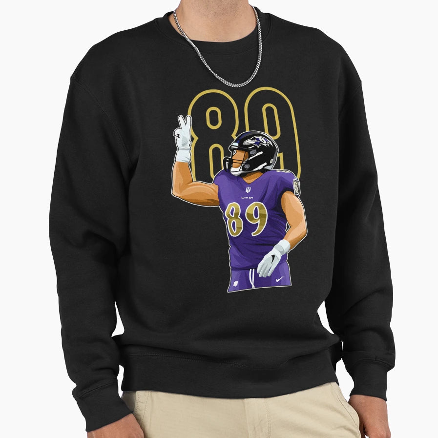 Mark Andrews Baltimore 89 Number Sweatshirt - Novelty Apparel for Adults - T-Shirt, Sweatshirt, Hoodie