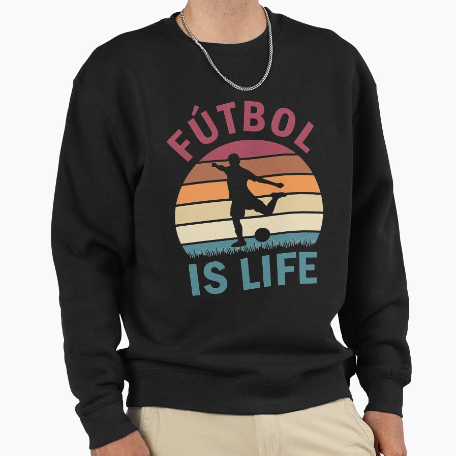 Football And Soccer Lover Sweatshirt - Casual Everyday Wear Men Women - T-Shirt, Sweatshirt, Hoodie