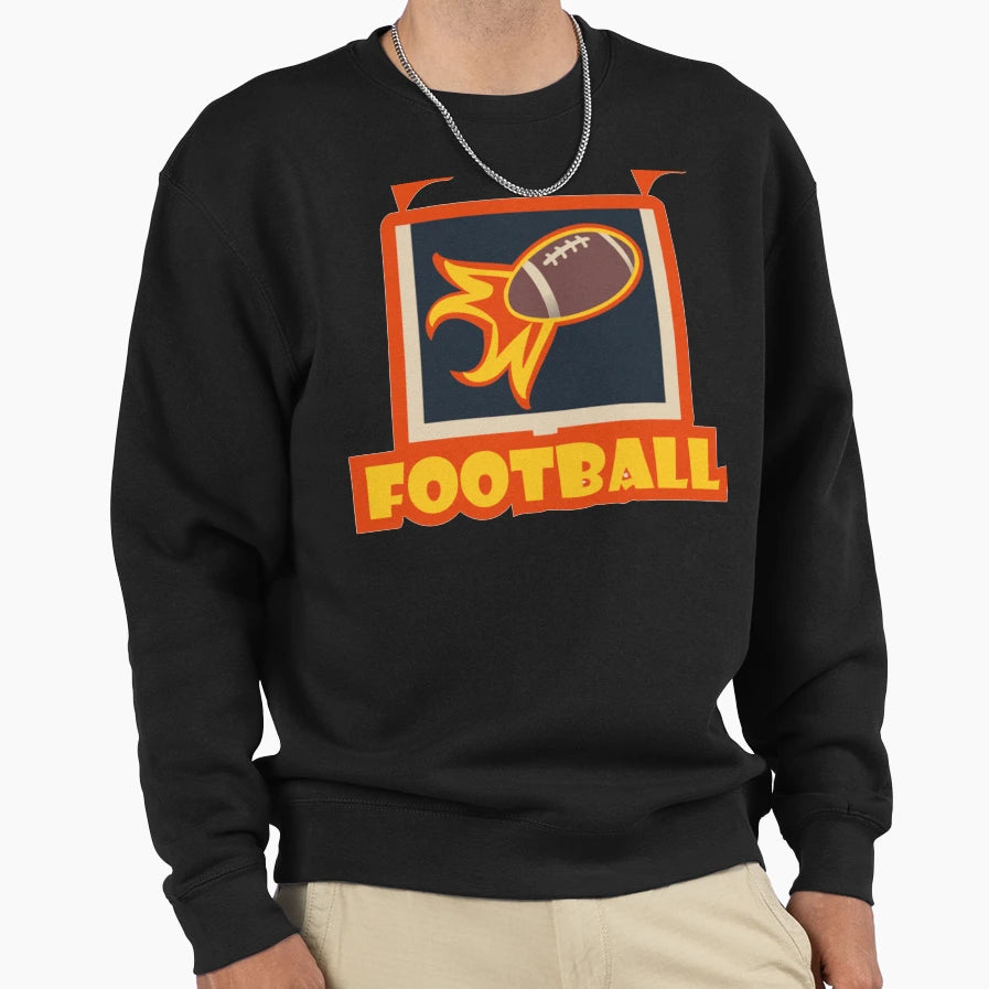 Red Football Sport Sweatshirt - Minimalist Print Unisex - T-Shirt, Sweatshirt, Hoodie