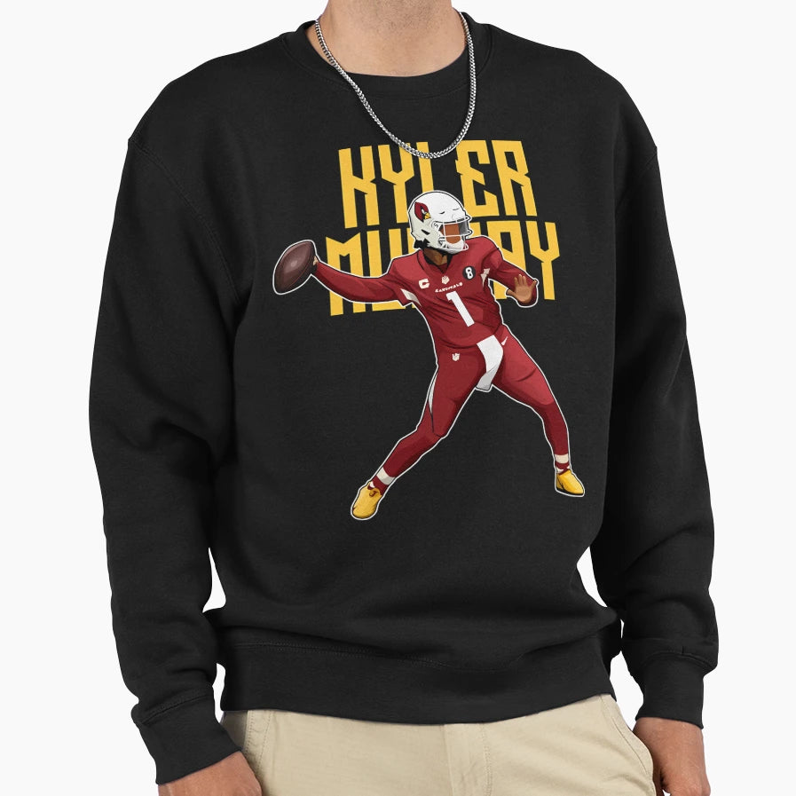 Kyler Murray Throw Passes 1 Bold Sweatshirt - Streetwear Style for Adults - T-Shirt, Sweatshirt, Hoodie