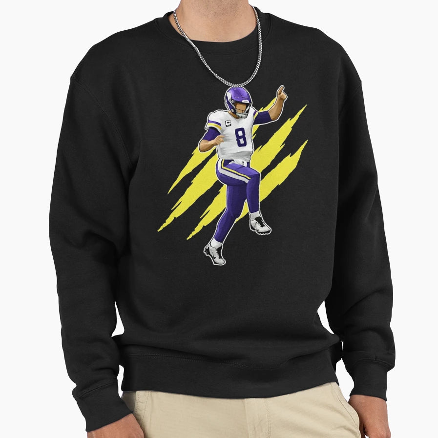 Kirk Cousins 8 Claw T-Shirt - Aesthetic Graphic Men Women - T-Shirt, Sweatshirt, Hoodie