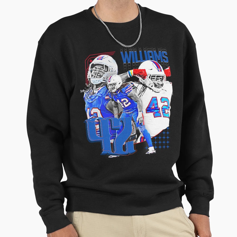 D Williams Football Player 1 Sweatshirt - Graphic Print for Adults - T-Shirt, Sweatshirt, Hoodie