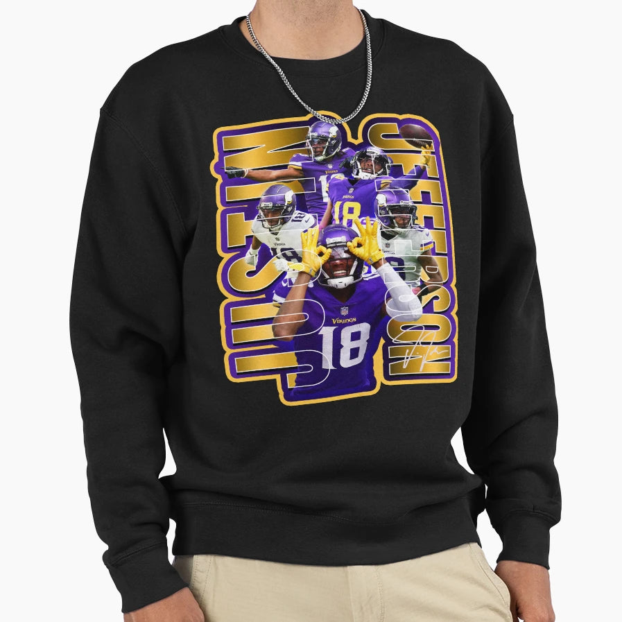 JJ Football Star Artwork Sweatshirt - Streetwear Style for Adults - T-Shirt, Sweatshirt, Hoodie