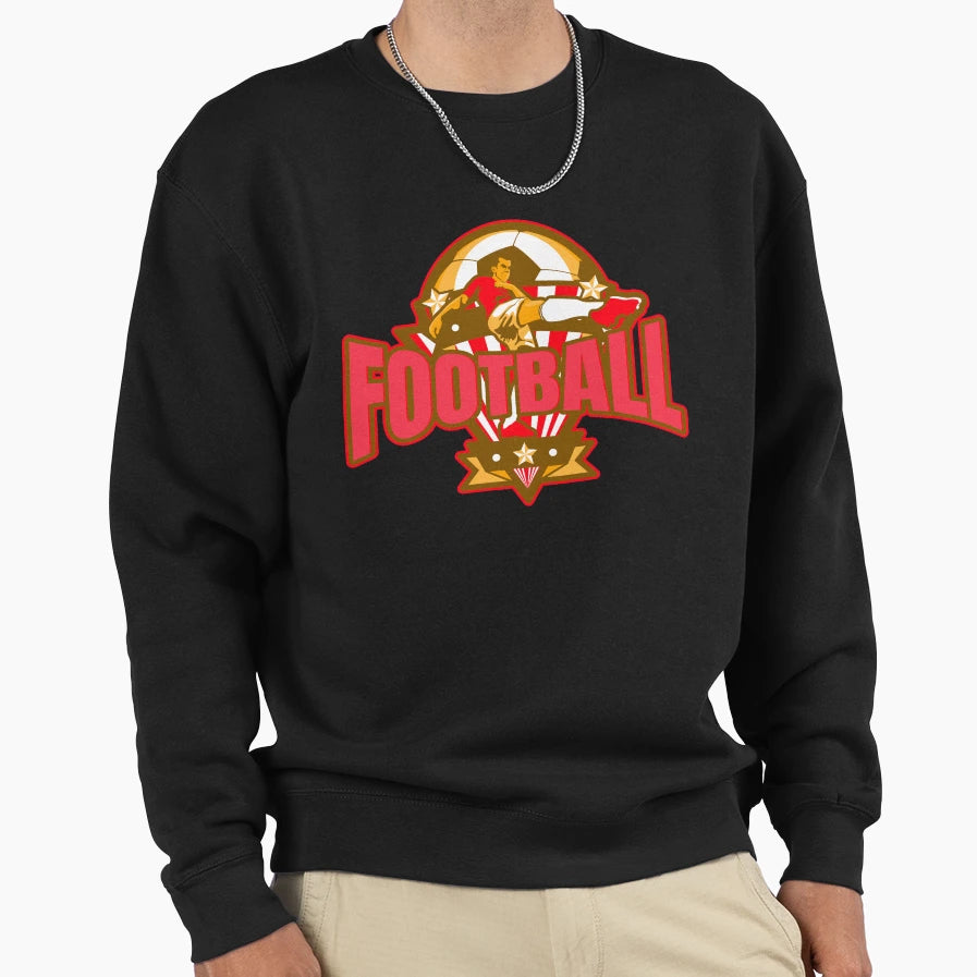 Striking Football Stance Beautiful Sweatshirt - Novelty Apparel for Adults - T-Shirt, Sweatshirt, Hoodie