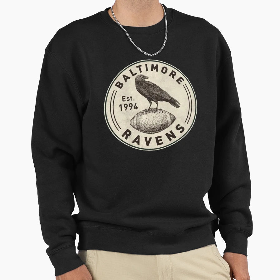 Baltimore Ravens Sweatshirt - Graphic Print for Adults - T-Shirt, Sweatshirt, Hoodie