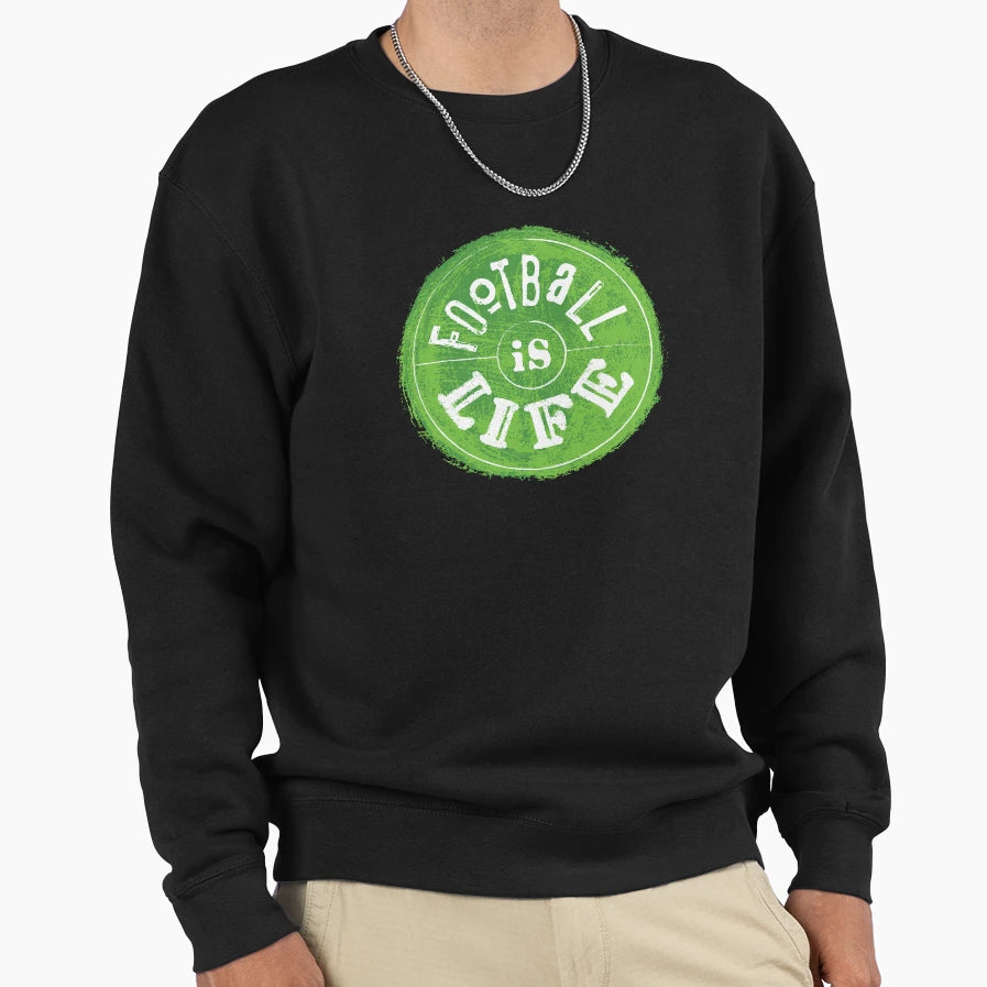 Football Is Life Sweatshirt - Custom Art Print Men Women - T-Shirt, Sweatshirt, Hoodie