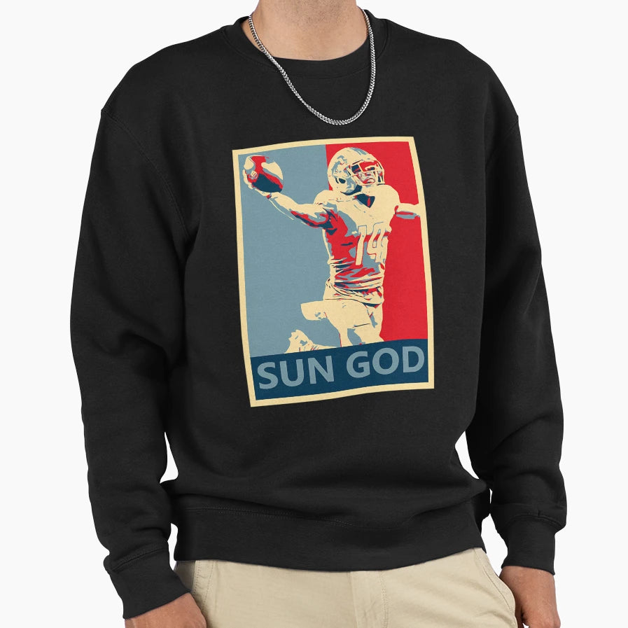 Amon Ra St Brown Detroit Lions Sun God Sweatshirt - Trendy Graphic Unisex - T-Shirt, Sweatshirt, Hoodie