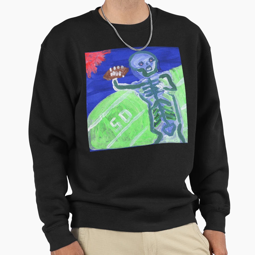 Skeleton Qb Sweatshirt - Graphic Print Men Women - T-Shirt, Sweatshirt, Hoodie