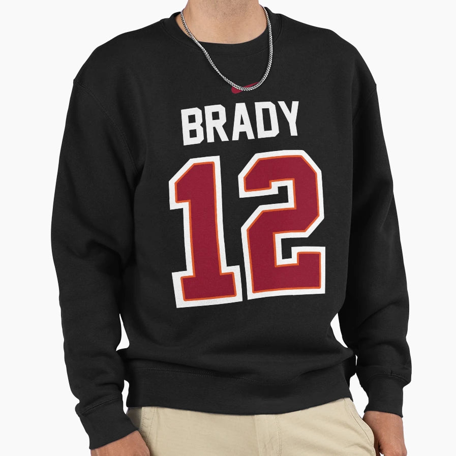 S Tam Pa Bay Bucca Neers Tom Bra Dy 12 Sweatshirt - Trendy Graphic Unisex - T-Shirt, Sweatshirt, Hoodie