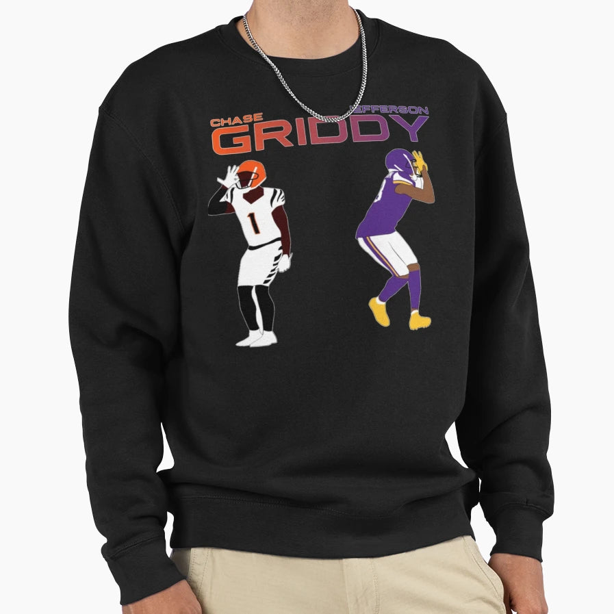 Griddy Sweatshirt - Minimalist Print Men Women - T-Shirt, Sweatshirt, Hoodie