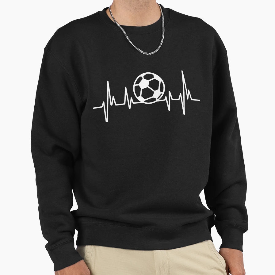 Soccer Heartbeat Soccer Player T-Shirt - Streetwear Style for Adults - T-Shirt, Sweatshirt, Hoodie