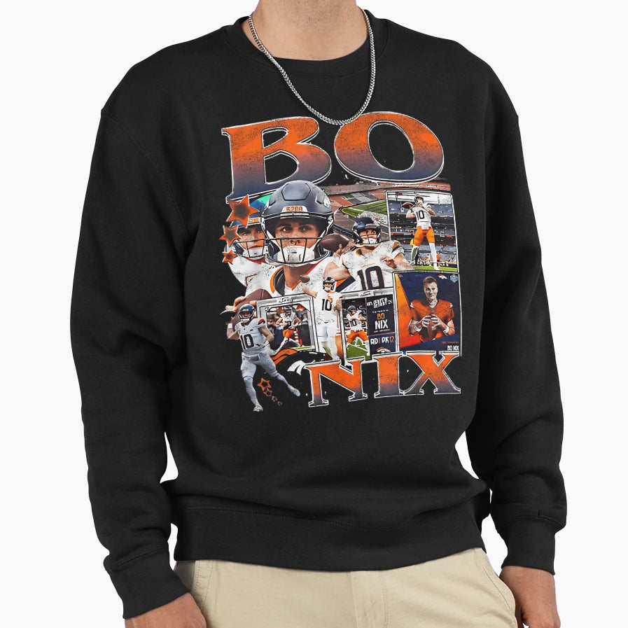 Bo Custom Nix Denver Sweatshirt - Unique Graphic Men Women - T-Shirt, Sweatshirt, Hoodie